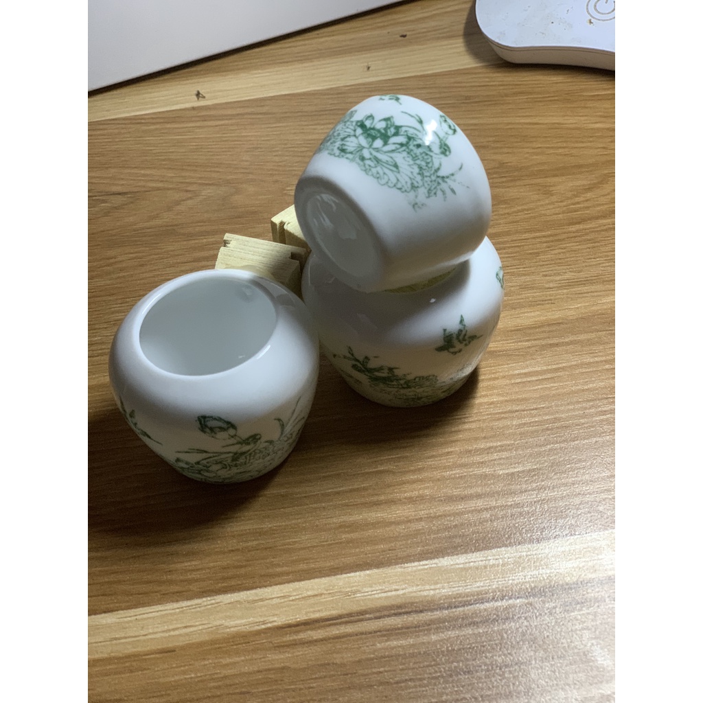 Cóng chào mào  chất liệu gốm sứ cao cấp họa tiết siêu đẹp  - Combo 3 cóng sứ chào mào