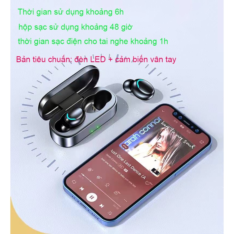 Tai nghe Bluetooth S10 chIP5.1 đèn led/không dây/gaming/HIFI Chống Ồn chơi game cho IPSamsung xiaomi android #35