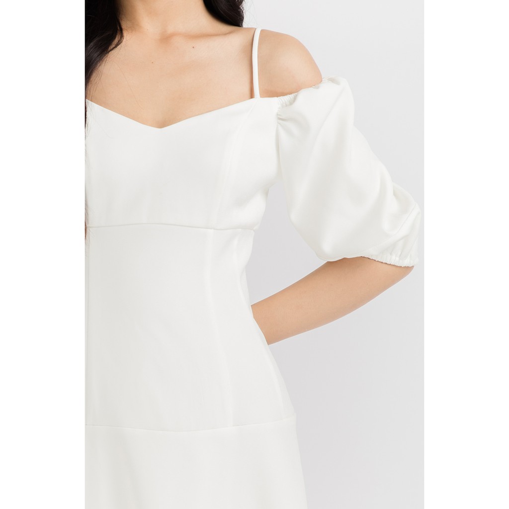 Đầm suông dài 2 dây tay bồng 20Again DDA0191 | BigBuy360 - bigbuy360.vn