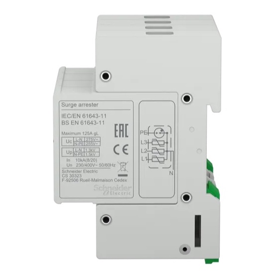 Bộ chống sét Schneider EZ9L33720 - Easy9 SPD, 3P+N, 20kA