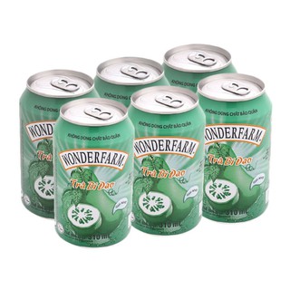 BÁN LẺ- Lốc 6 lon trà bí đao Wonderfarm 330ml