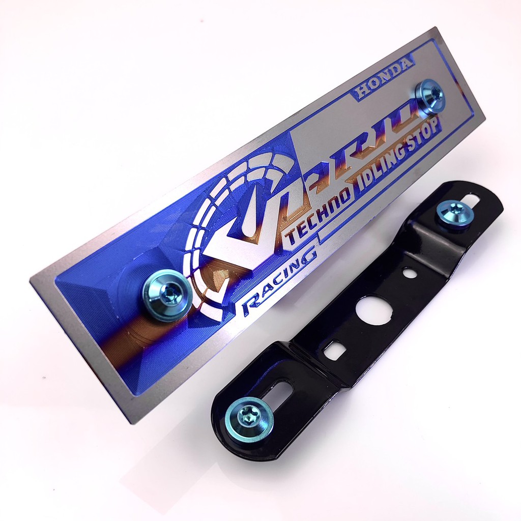 Bảng tên 3D VARIO  titan chính hãng, tặng pát gắn và ốc titan gr5 xanh lục bảo  Hoành Sơn Racing