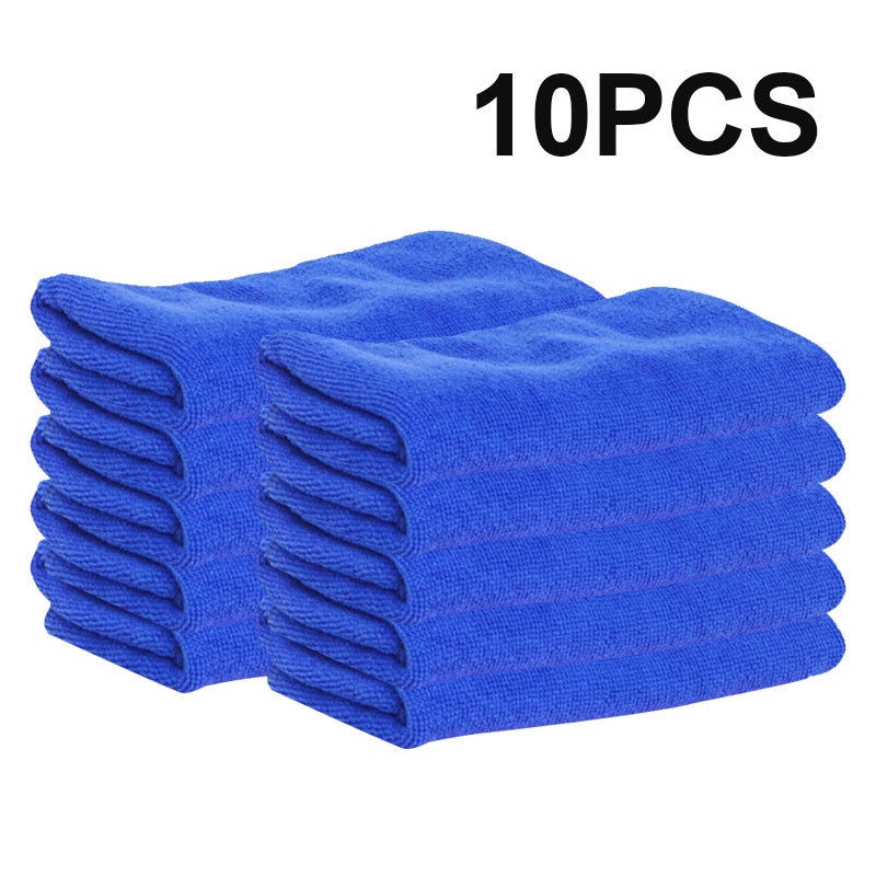 25* 25cm Microfiber Cleaning Cloth No-Scratch Rag Car Polishing Detailing Towel