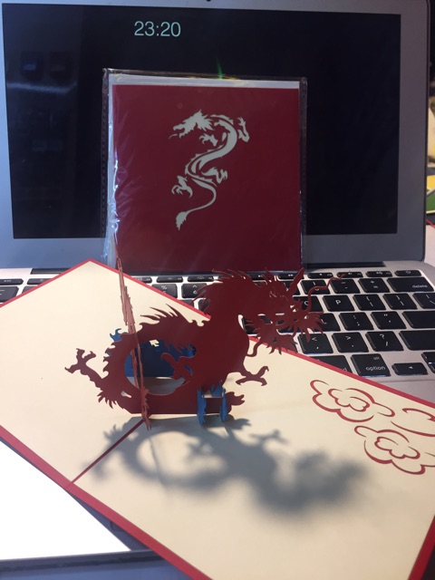 Rồng Soắn - Dragon - Thiệp 3D | BigBuy360 - bigbuy360.vn