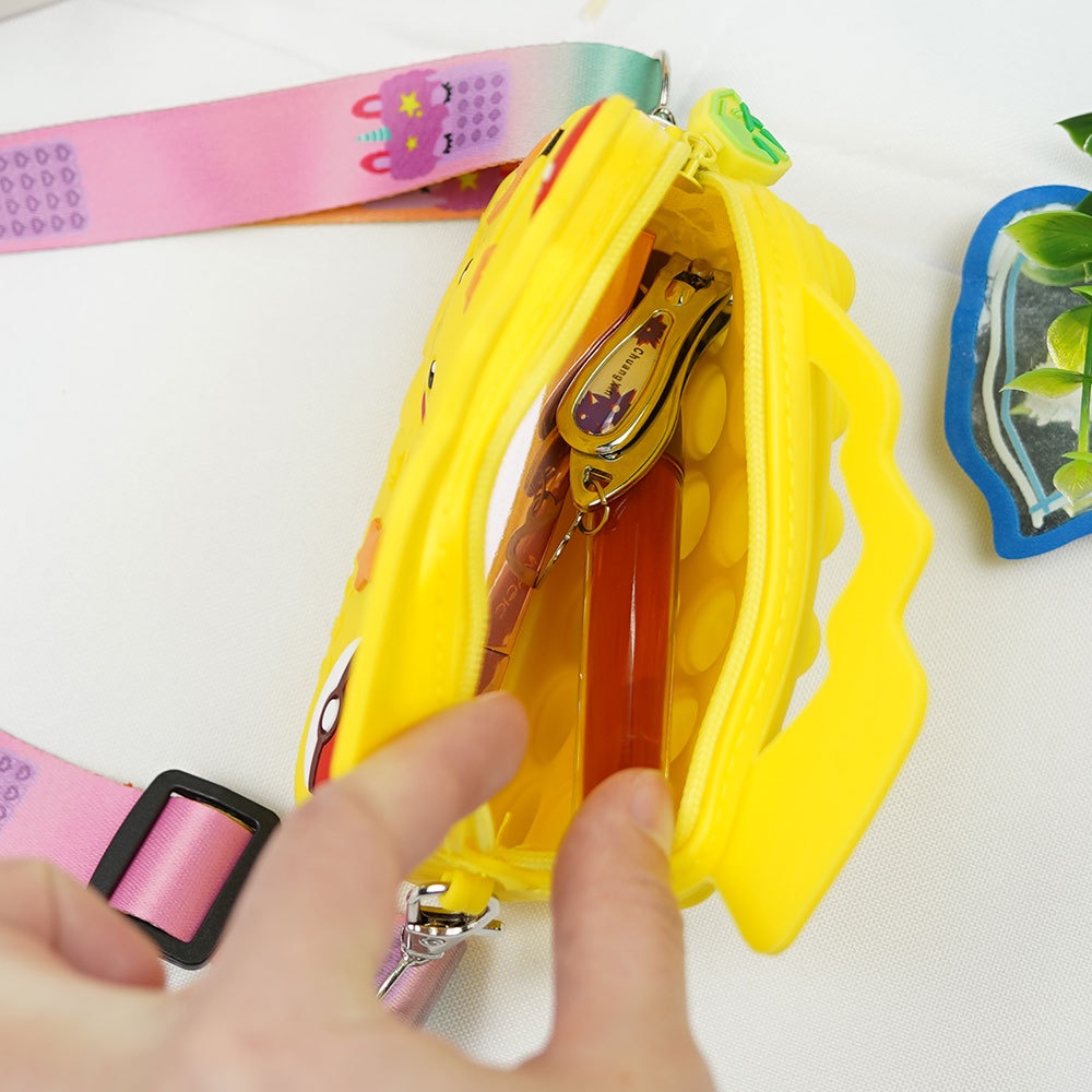 Túi Đeo Chéo Vai Kiểu Hoạt Hình Đính Ngọc Trai Dễ Thương Dành Cho Nữ