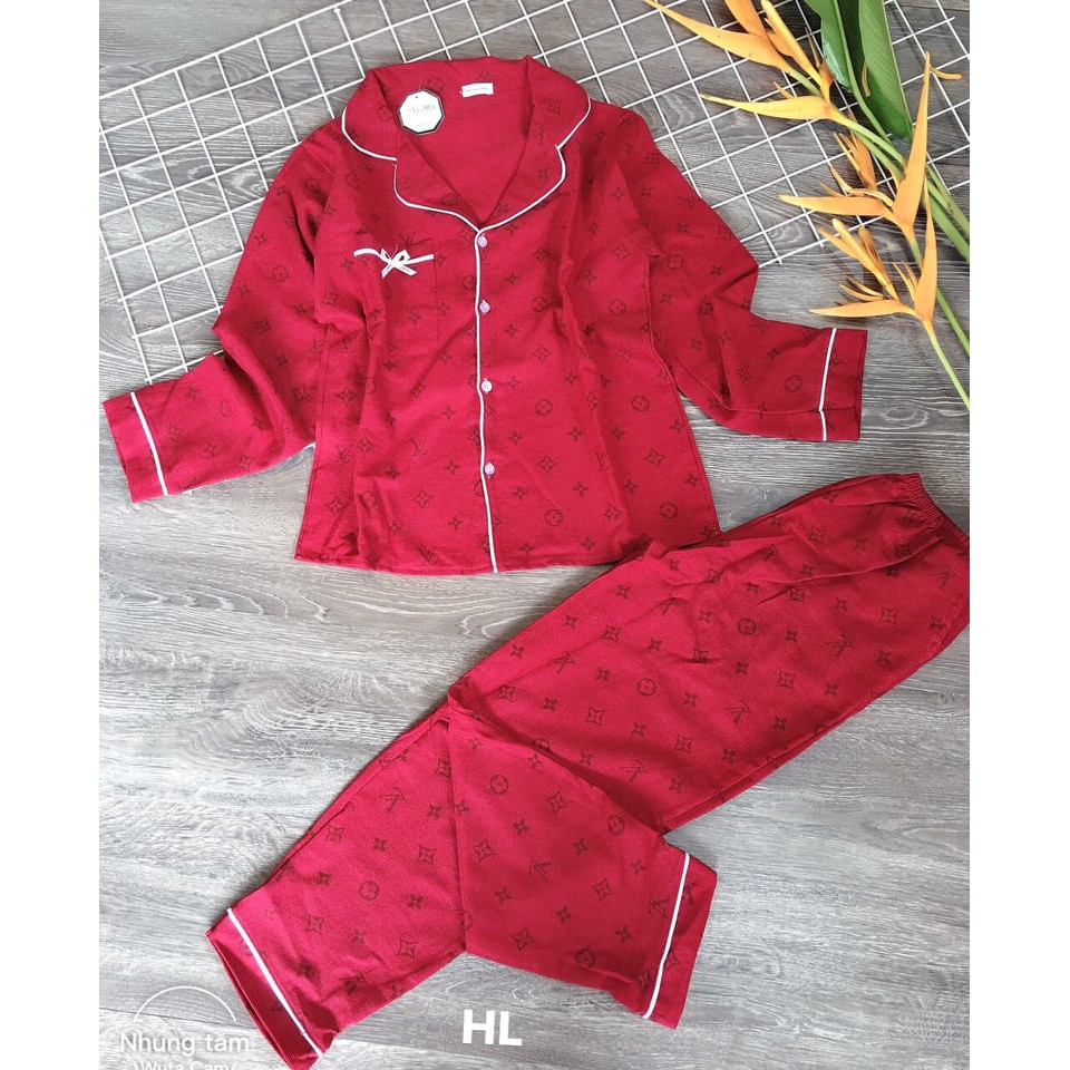 Bộ Mặc nhà Pizama Nhung Tăm