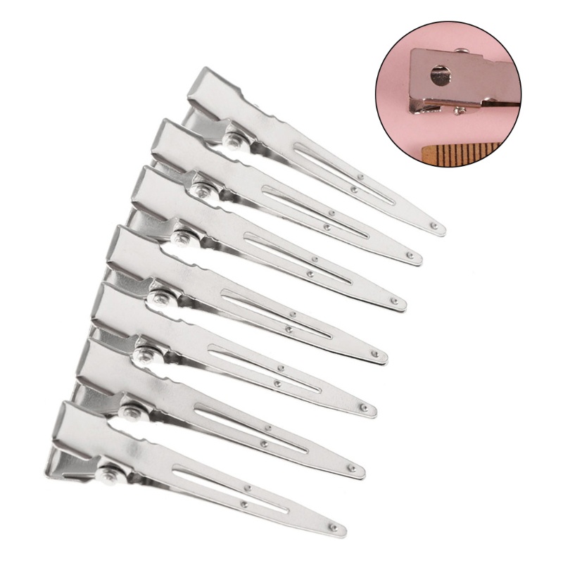 Bộ 24 Kẹp Tóc Kim Loại Màu Bạc Tạo Kiểu Tóc Xoăn