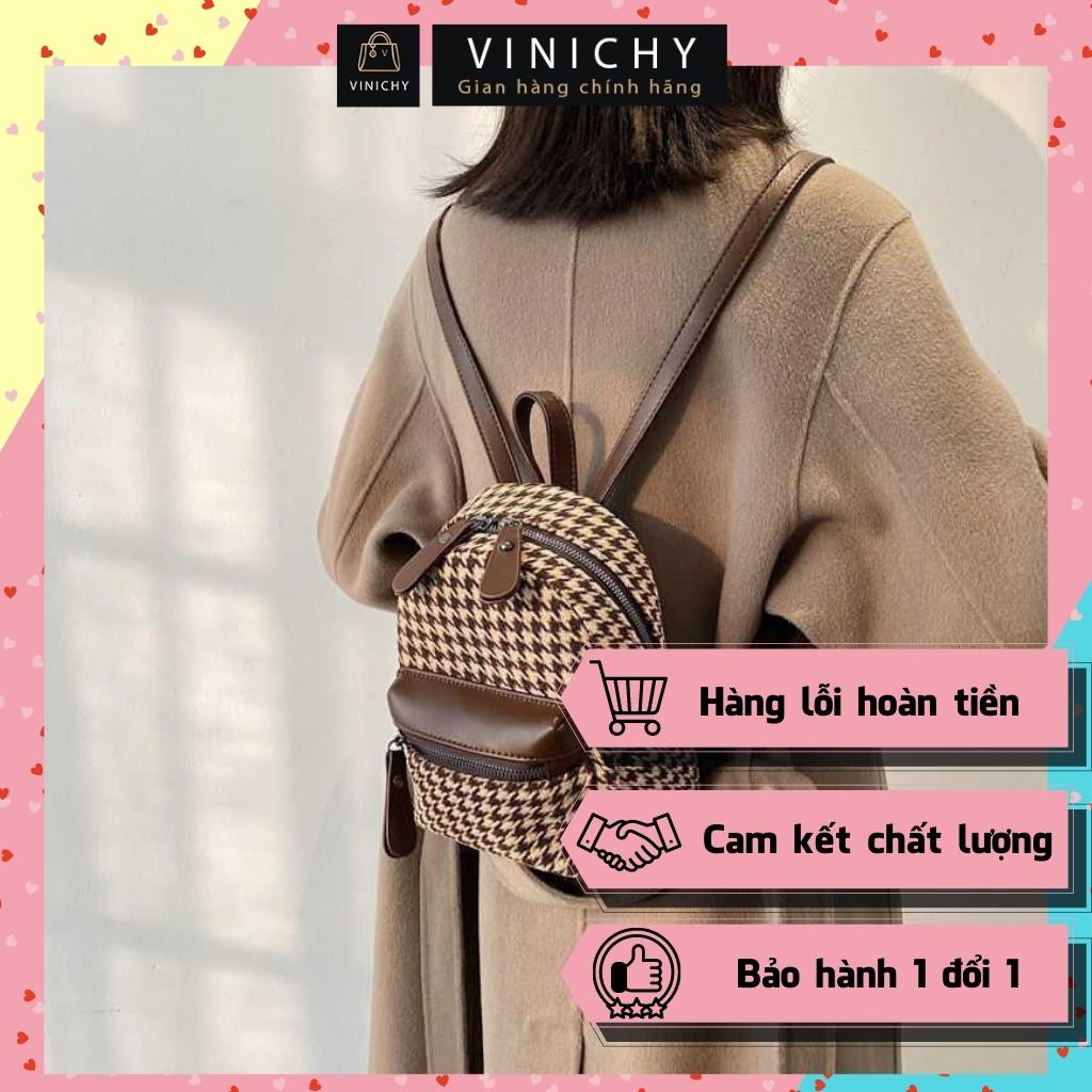 Balo mini đẹp Túi xách nữ đeo chéo đi chơi, đi học VINICHY, da đẹp, cao cấp size 20 cm HA121