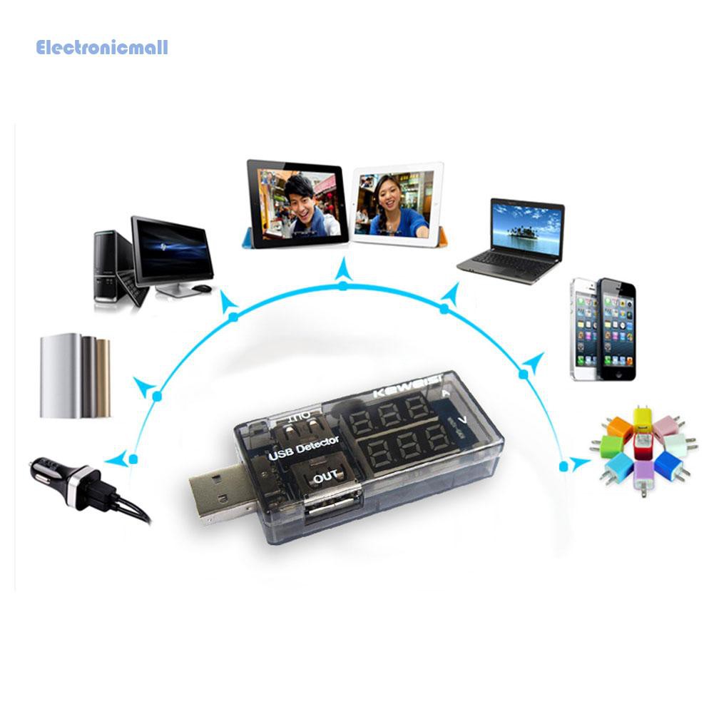 Đồng hồ đo điện áp có cổng sạc USB