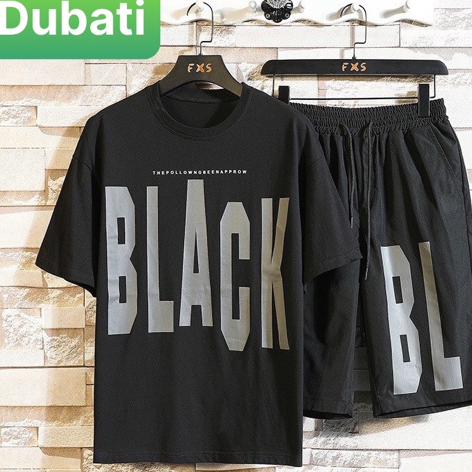 ĐỒ BỘ THỂ THAO HỌA TIẾT CHỮ BLACK, SET ĐỒ BỘ THỂ THAO, ĐỒ BỘ TẬP GYM MANG Ở NHÀ VÀ ĐI CHƠI , ĐỒ BỘ NAM CAO CẤP- DFASHION