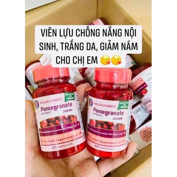 Viên chống nắng lựu đỏ Uk