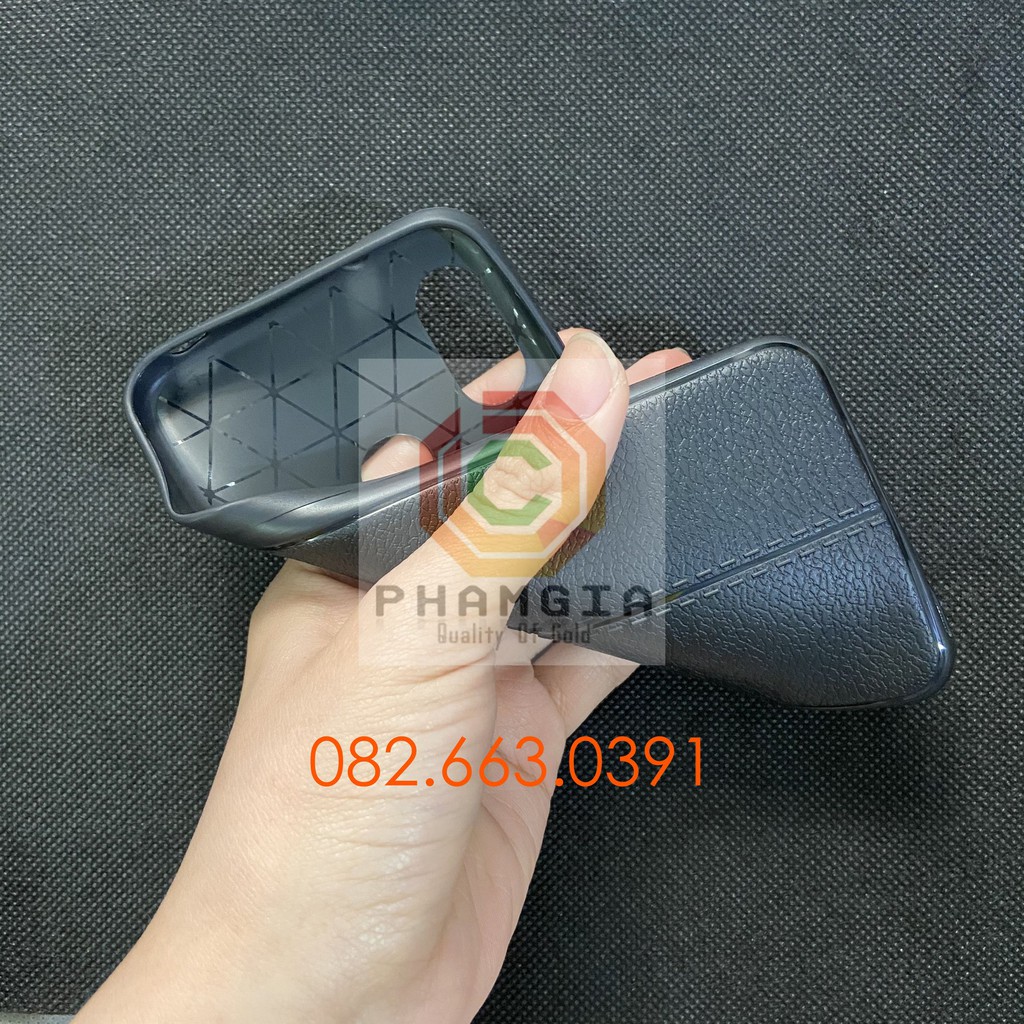 Ốp lưng Xiaomi Redmi 6 Pro / Mi A2 lite dẻo đen trơn và dẻo đen auto giả da