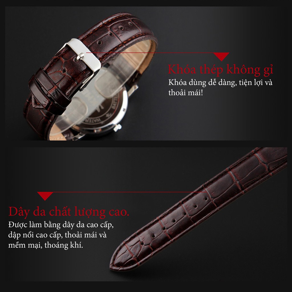 [CÓ VIDEO - ẢNH THẬT] Đồng hồ đôi thời trang SKMEI 9120 dây da, mặt tròn | BigBuy360 - bigbuy360.vn