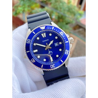 Đồng hồ nam casio 💖𝐅𝐑𝐄𝐄𝐒𝐇𝐈𝐏💖 đồng hồ casio mdv-106b-2av chính hãng dây cao su