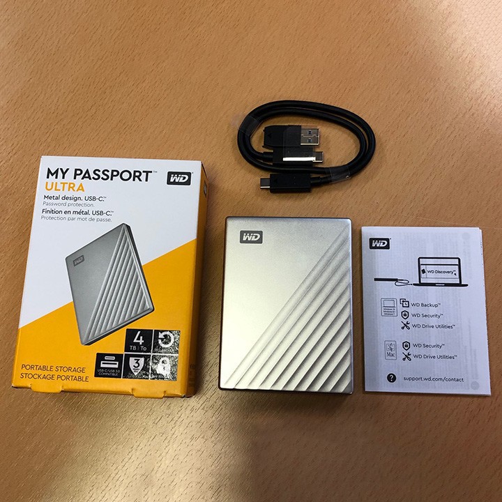 Ổ cứng di động WD My Passport Ultra 1TB 2TB 4TB 5TB USB3.0 type-C - bảo hành 3 năm