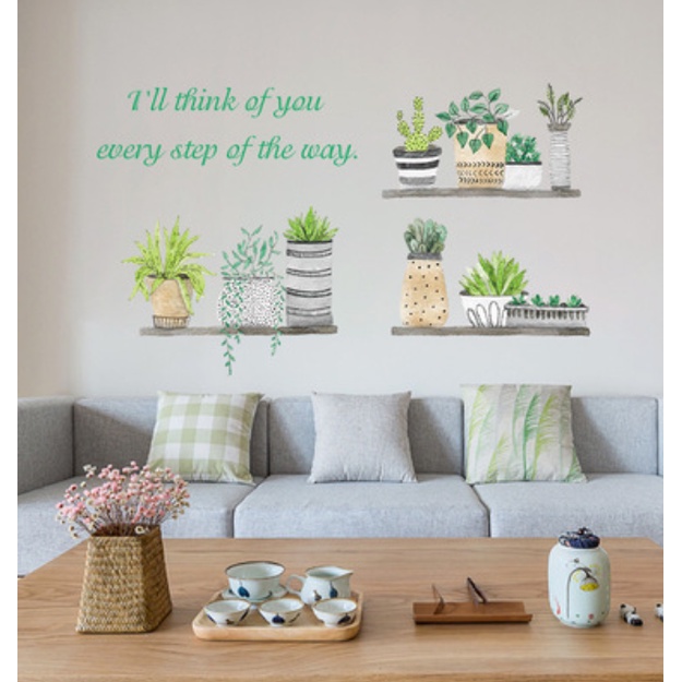 Decal trang trí tường - Xương Rồng Nhiều mẫu khác nhau