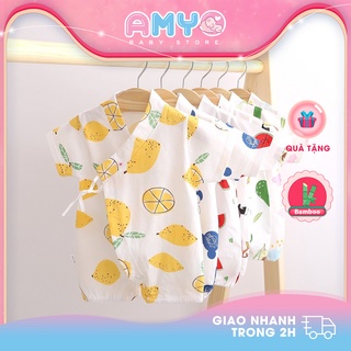 Bộ body đùi KIMONO Yukata đồ sơ sinh AMYO cho bé trai bé gái bodysuit cho bé 11.BDM01.07-1