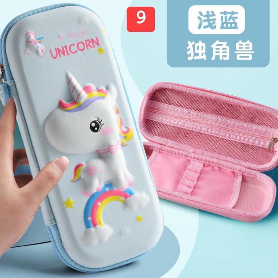 hộp bút 3D cao cấp bóp viết dạng hộp cứng chống sốc mẫu cho bé trai và bé gái