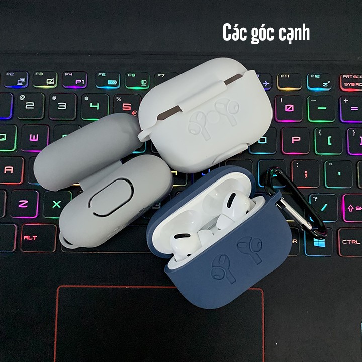 Case Silicon cho tai nghe Airpods Pro Nhựa dẻo kèm móc khóa