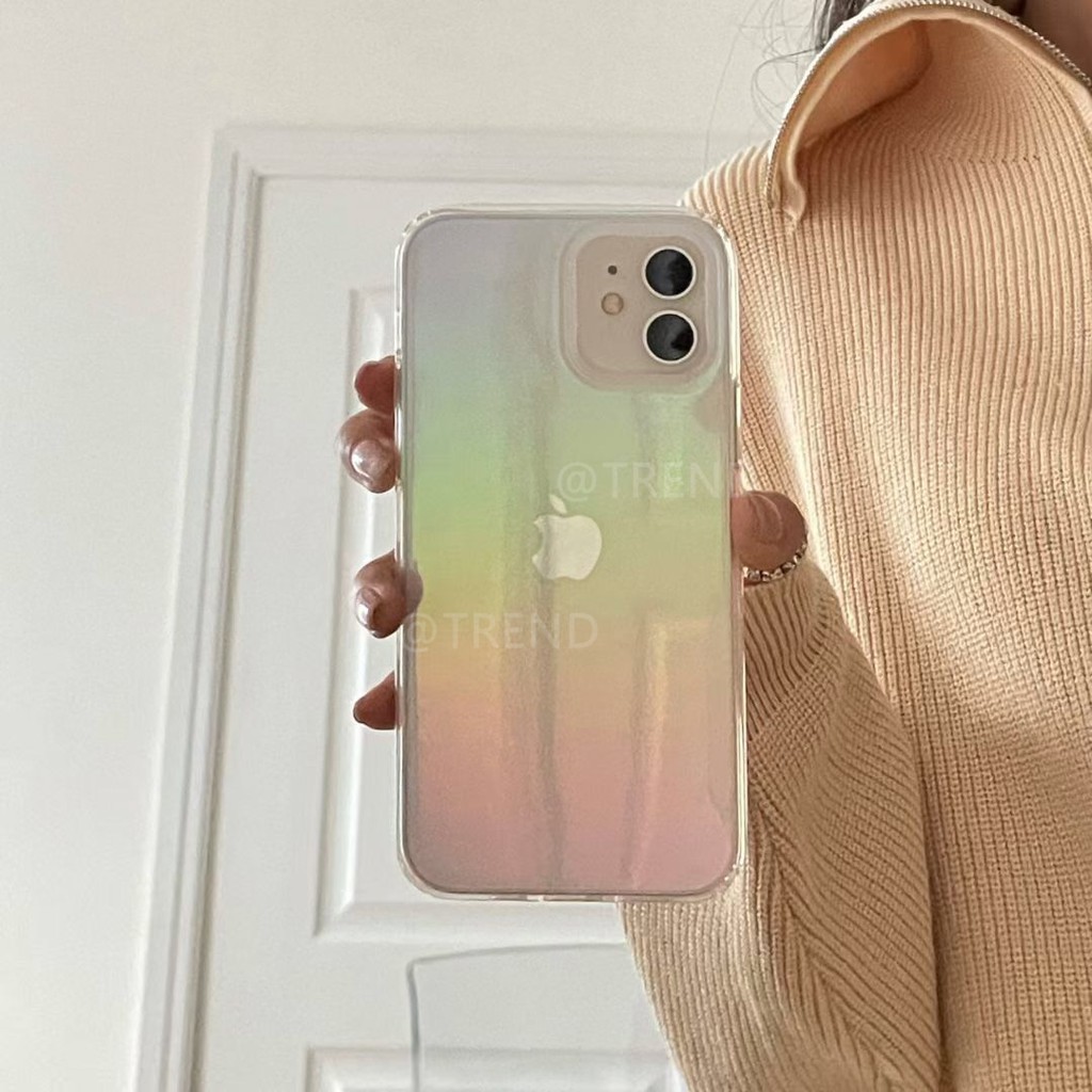 Ốp Điện Thoại Màu Cầu Vồng Cho Iphone 11 12 Pro Max Xr Xs 7 8 Plus | BigBuy360 - bigbuy360.vn