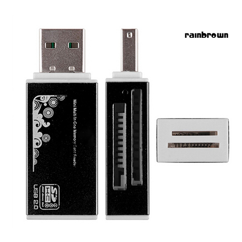 USB 2.0 All in 1 Multi Memory Card Reader for Micro SD SDHC TF M2 MMC MS PRO DUO /RXDN/