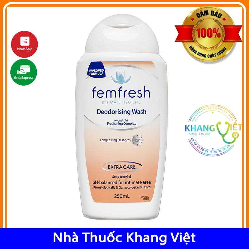 Dung dịch vệ sinh phụ nữ [ÚC] Femfresh nhiều loại -  250ml - Chính hãng