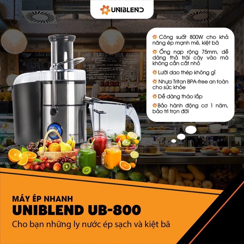 Máy ép nhanh UNIBLEND UB800 SS01