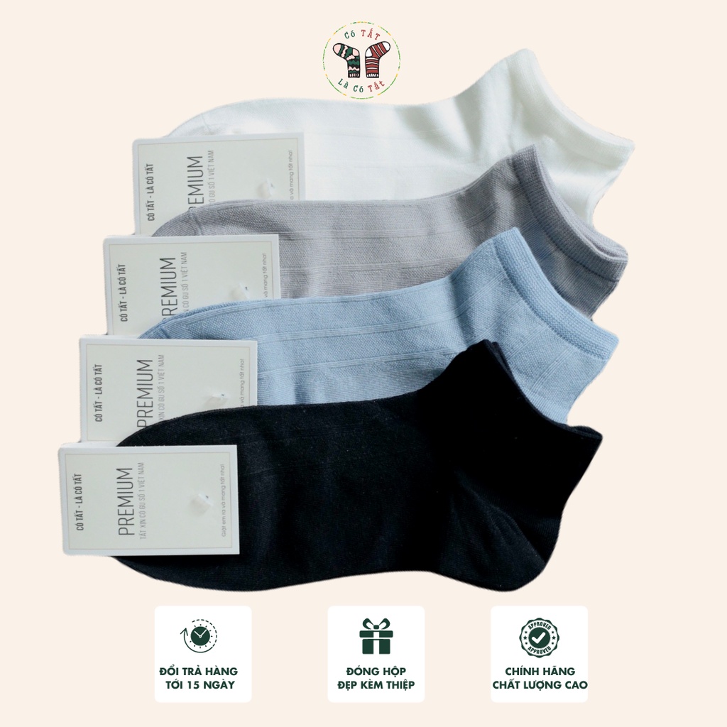 Vớ Nam Mùa Hè Cổ Ngắn Có Tất Là Có Tất chất cotton dệt lưới mỏng thoáng khí siêu thấm hút_PnK