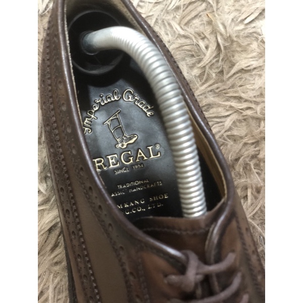 [TonaShoe] [Giày 2hand] [Size 41] Giày Tây Kiểu Dáng Wingtips Màu Nâu Cổ Điển
