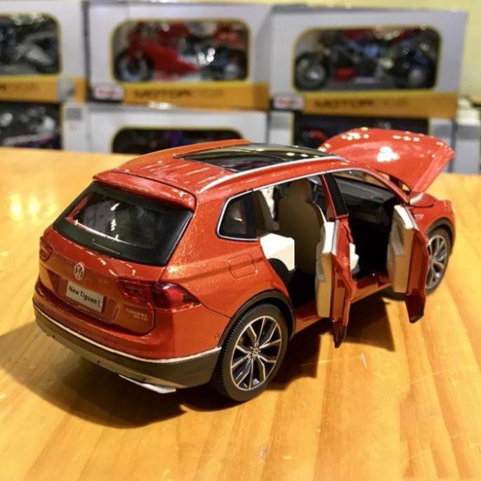 NEW Xe mô hình ô tô Volkswagen tỉ lệ 1/32 màu đỏ cam hàng cao cấp