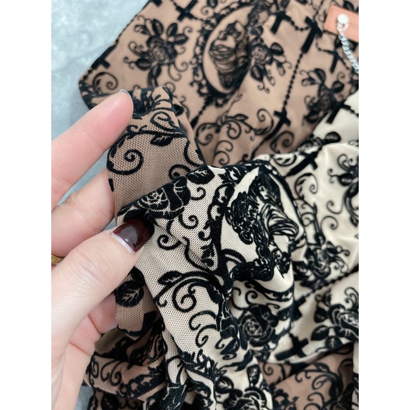 Siêu Hot Áo Ren Cổ Cao Sang Xinh Mê