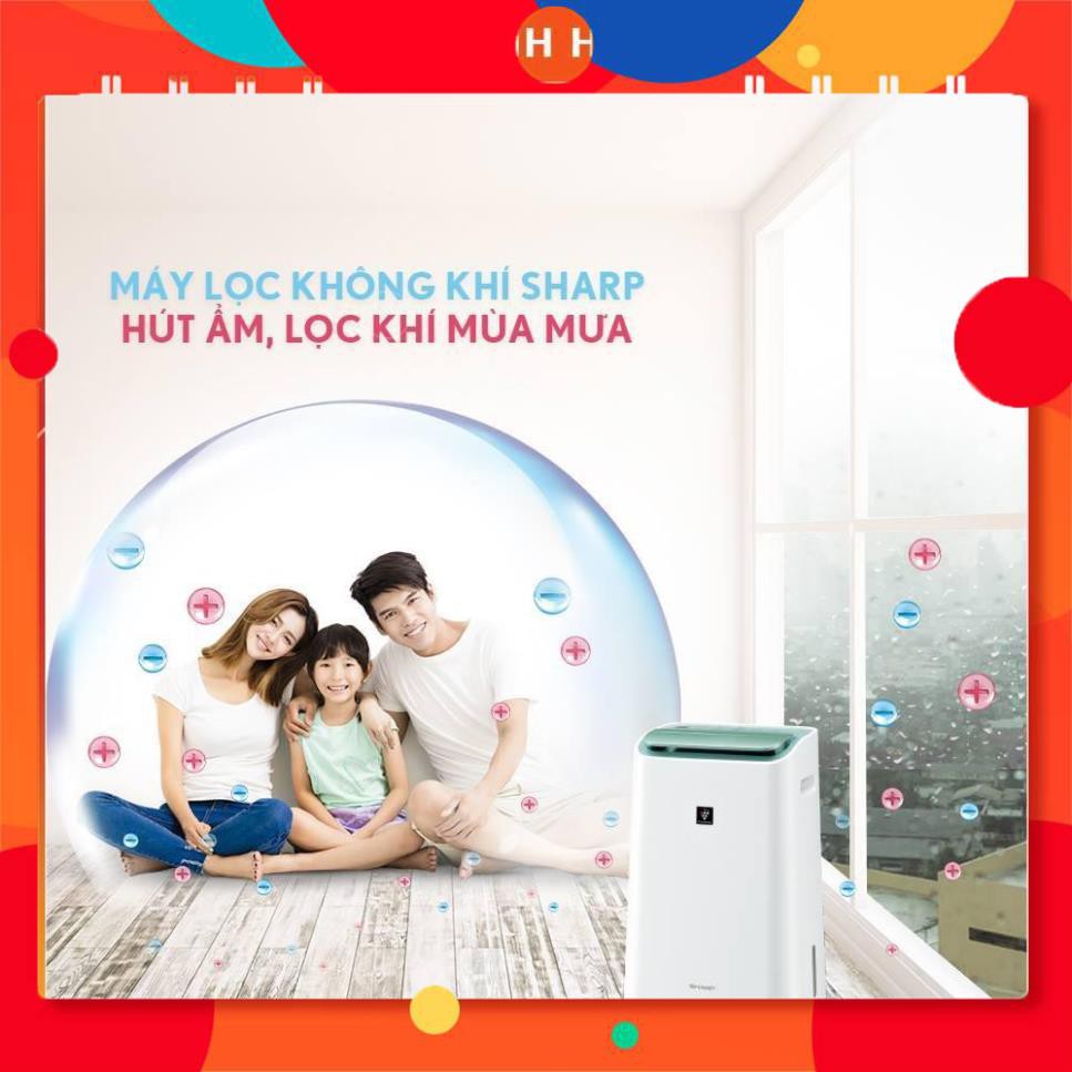 Máy hút ẩm và lọc không khí Sharp DW-E16FA-W (38m2) [ Hàng chính hãng - Bảo hành 12 tháng ] 24h