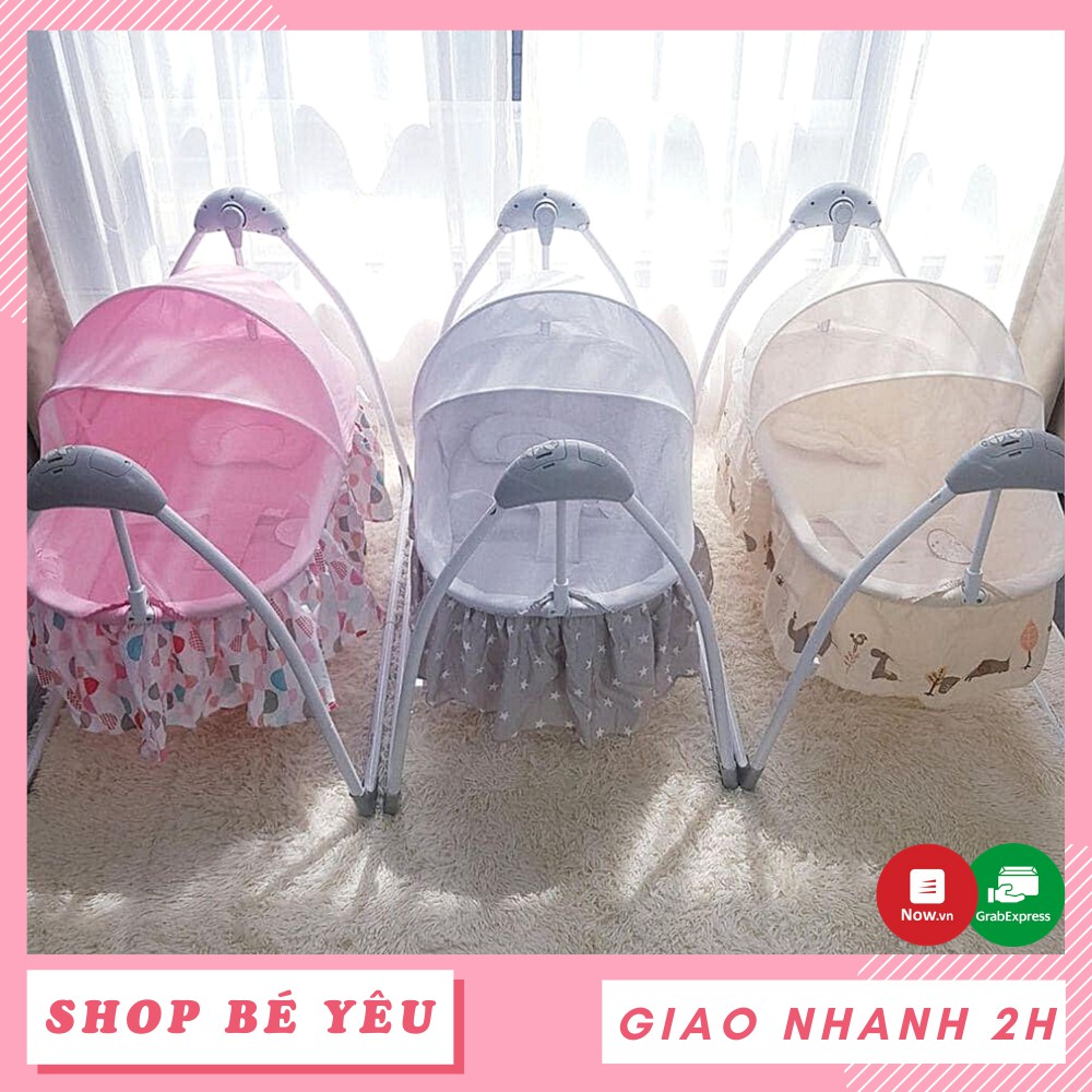 Nôi điện cho bé  𝑭𝒓𝒆𝒆𝒔𝒉𝒊𝒑  Nôi tự động cao cấp điều khiển từ xa Mastela SG239 chính hãng có bảo hành