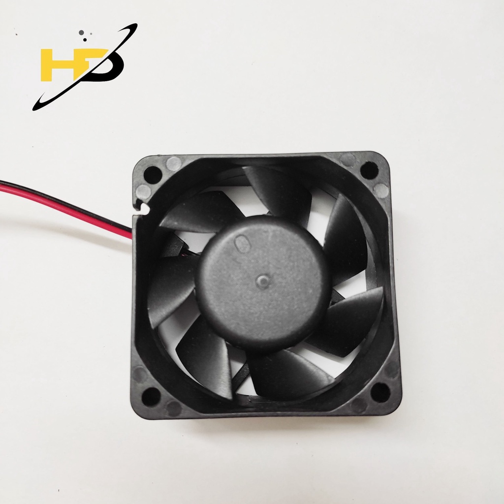 Quạt Tản Nhiệt 12V 6x6x2,5cm Mới, Tốc Độ Cao