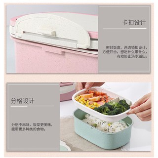 HỘP CƠM LÚA MẠCH CAO CẤP KÈM THÌA