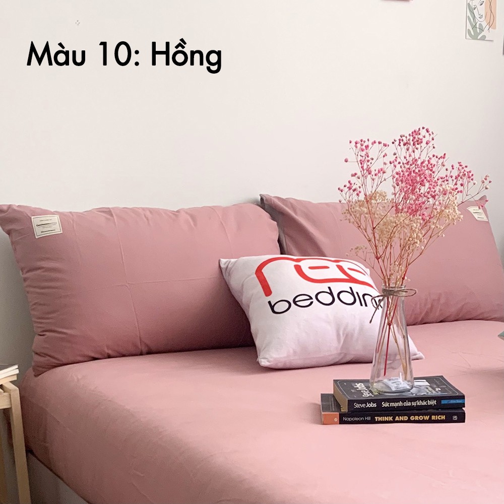 Vỏ gối nằm Cotton TC REE Bedding VN79 kích thước 50x70cm màu trơn Hàn Quốc đơn giản