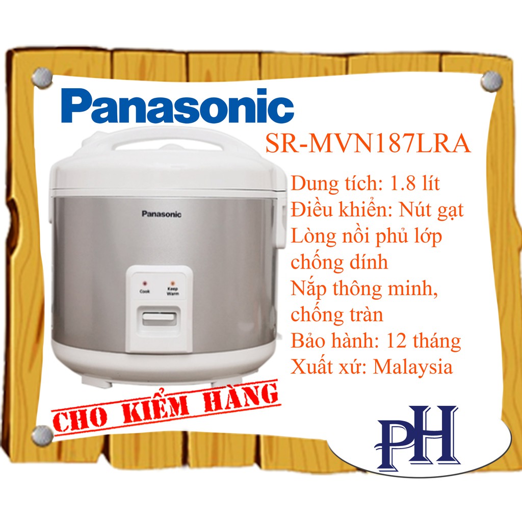 NỒI CƠM ĐIỆN PANASONIC SR-MVN187LRA