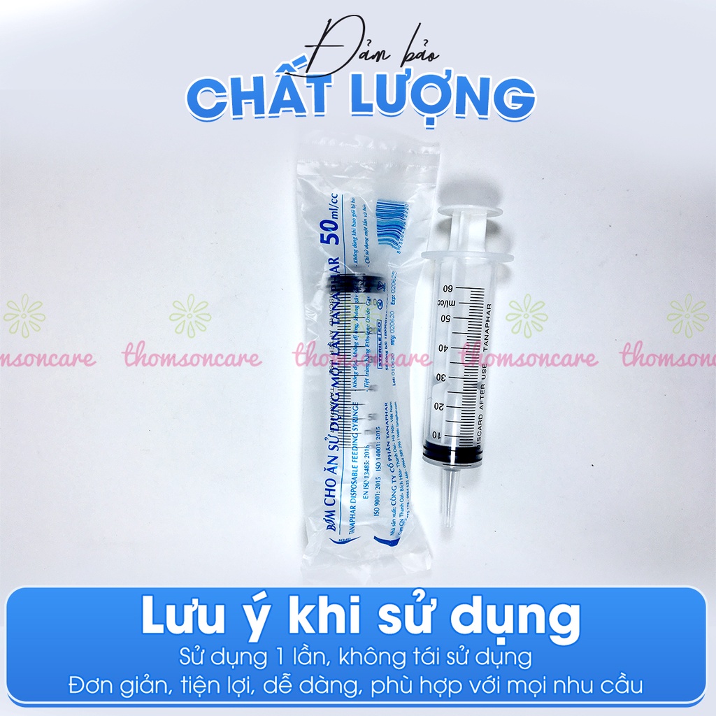 Bơm cho ăn tiệt trùng - dung tích 50ml trong gói riêng, sử dụng 1 lần