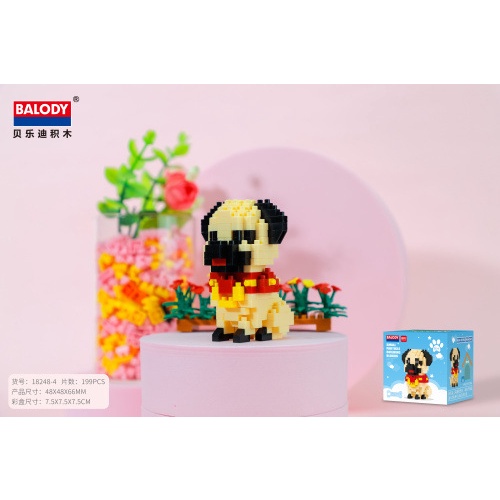 Bộ Đồ Chơi Lắp Ráp Mô Hình Chú Cún Mini Dễ Thương Cho Bé