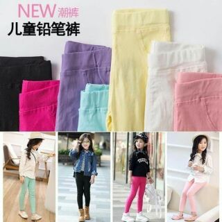 Combo 2 quần legging kaki bé gái