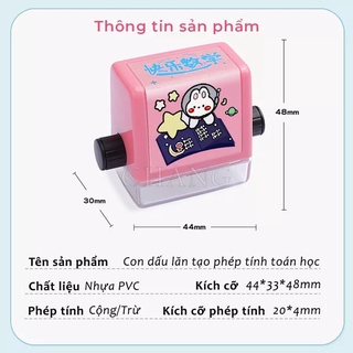 Combo con lăn phép toán mini cộng trừ - nhân chia