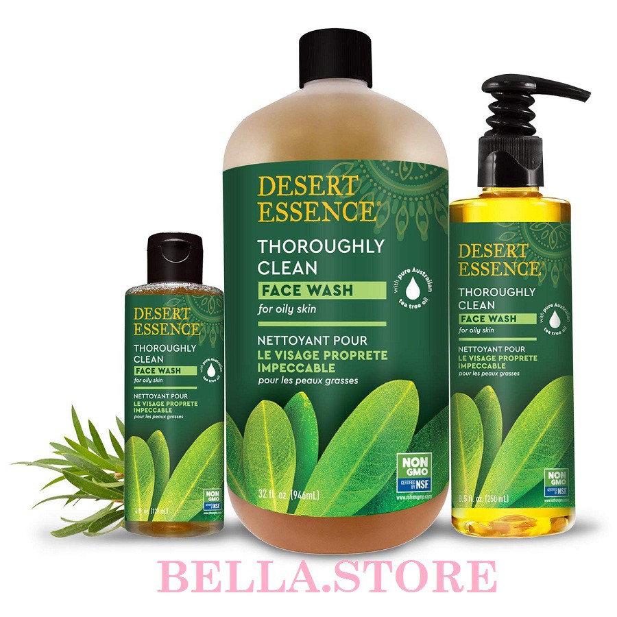 Sữa rửa mặt giảm mụn Desert Essence Thoroughly Face Wash, original