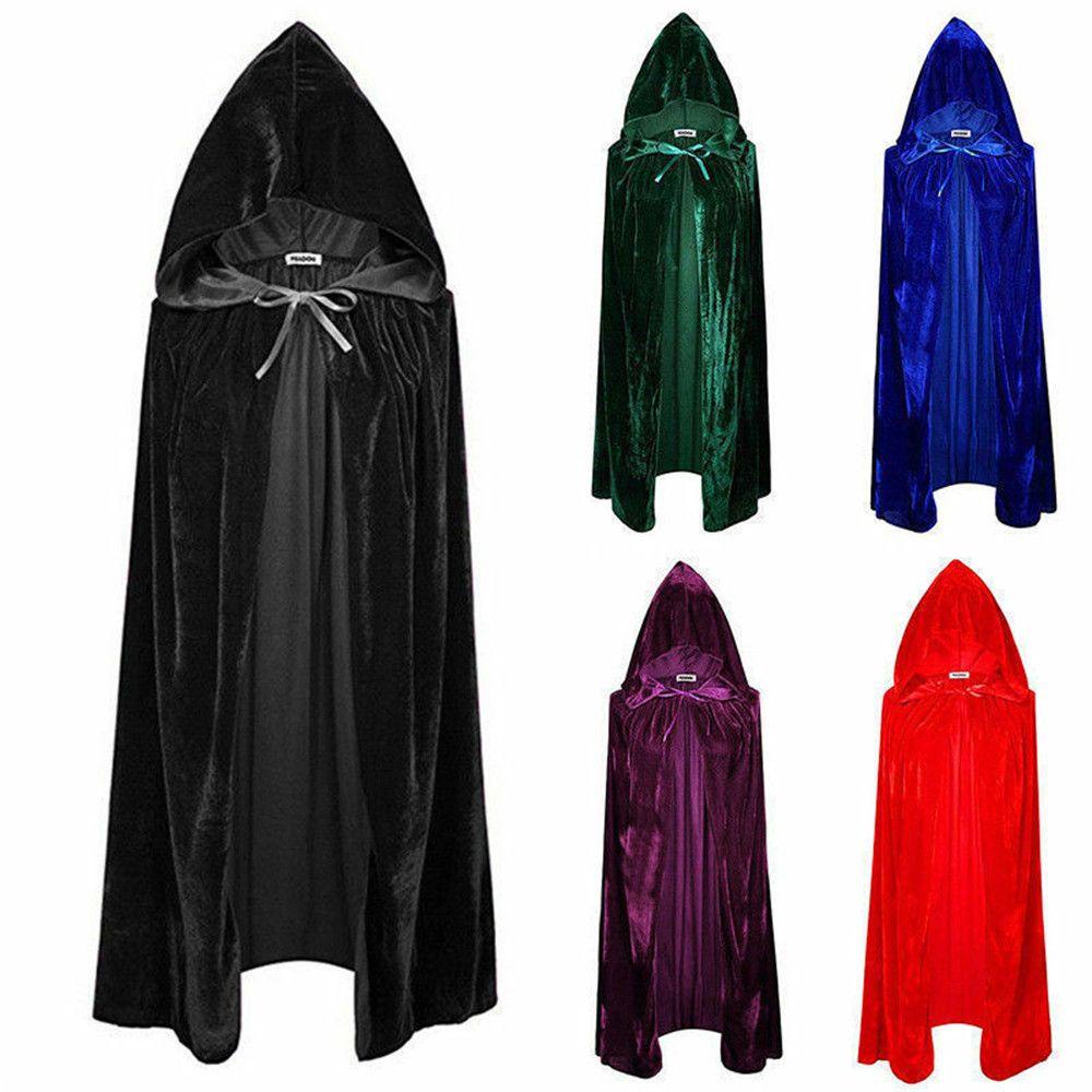 Áo Choàng Nhung Có Mũ Hóa Trang Thời Trung Cổ / Halloween Cho Người Lớn / Trẻ Em