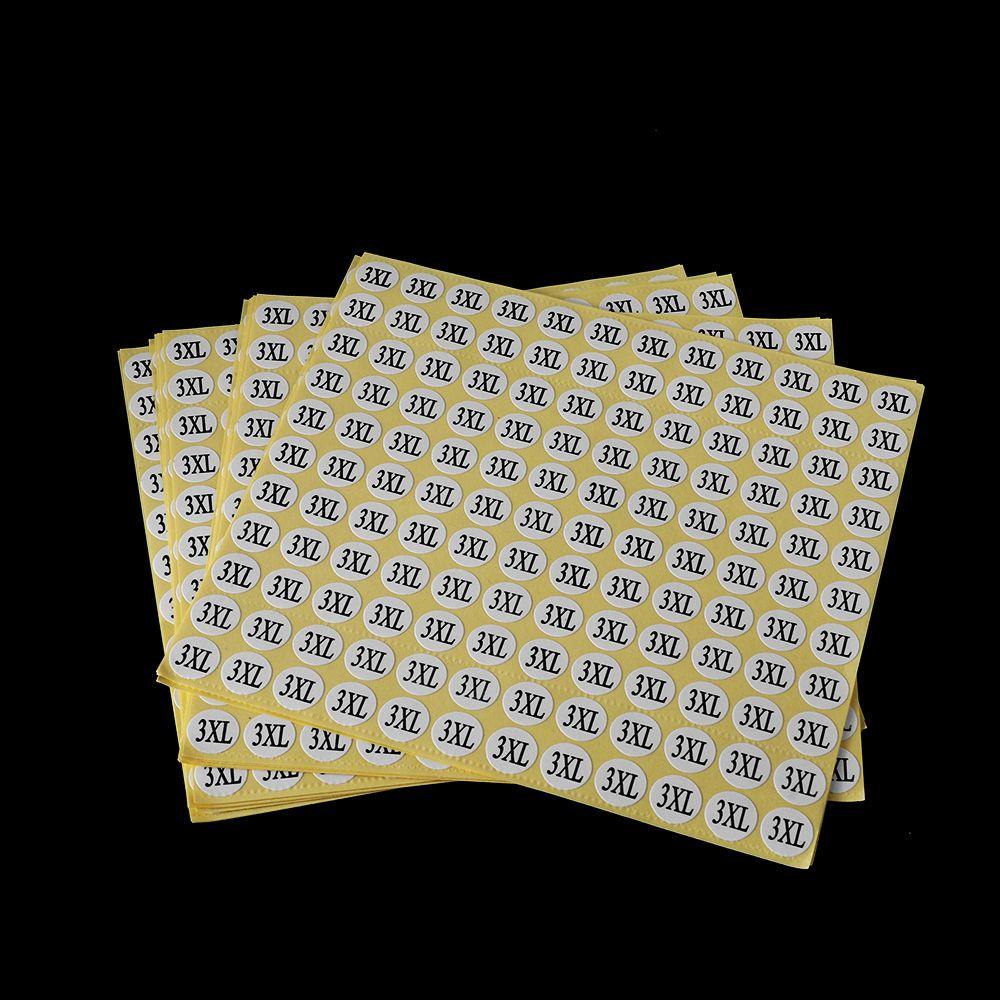 HECCEH Cuộn 1980 Nhãn Dán Phân Loại Quần Áo DIY