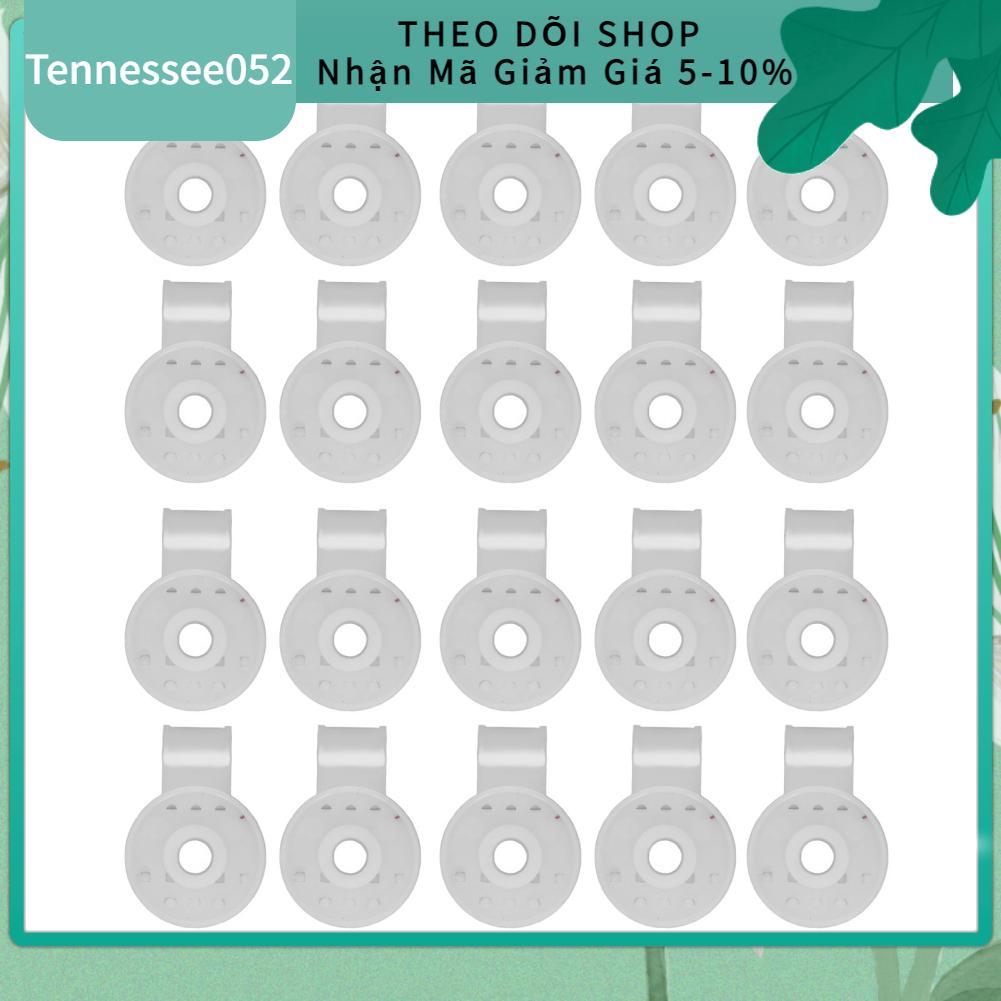 Tennessee052 20 cái Lưới che nắng Kẹp lưới hình tròn vải cố định phim trong nhà kính cho Lều Phụ kiện