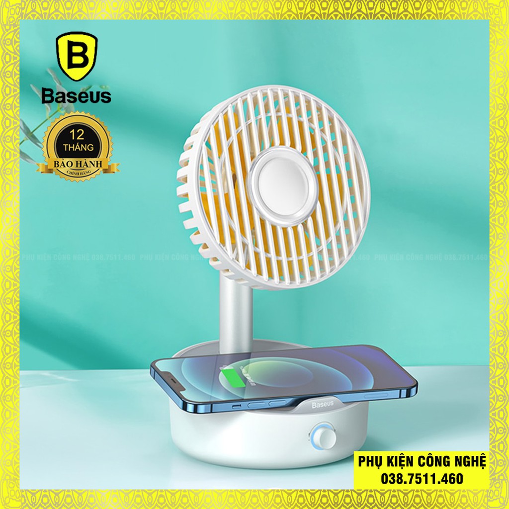 Quạt để bàn kèm sạc không dây 10W Baseus Oscillating fan