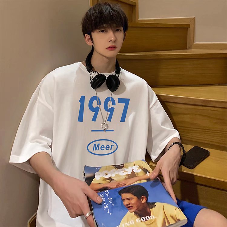 Áo Thun Nam Cổ Tròn Dáng Rộng Thời Trang Mùa Hè Size S-8XL