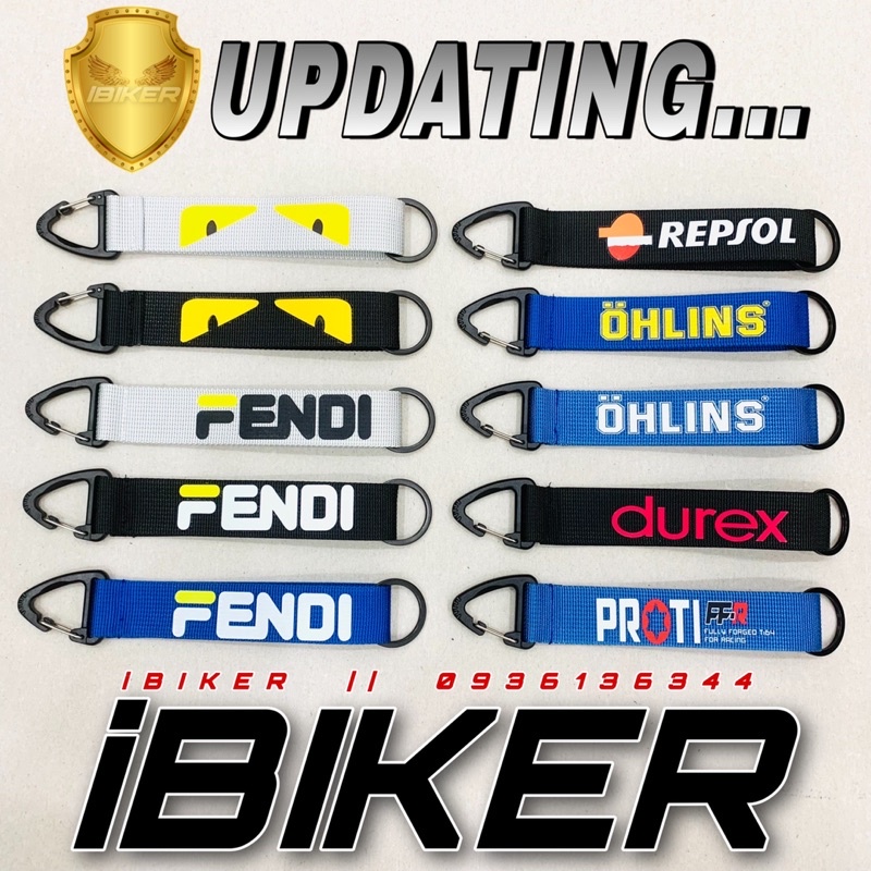 Móc khoá dây FENDI - phụ kiện thời trang, cá tính dùng để móc khoá xe, móc khoá nhà cửa, móc chìa khoá remote smartkey