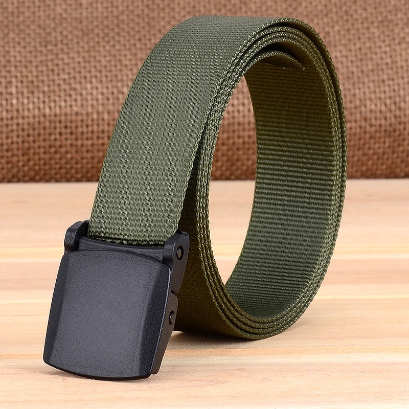 Thắt Lưng Nylon Khóa Nhựa Mỏng Thời Trang Dành Cho Nam Và Nữ