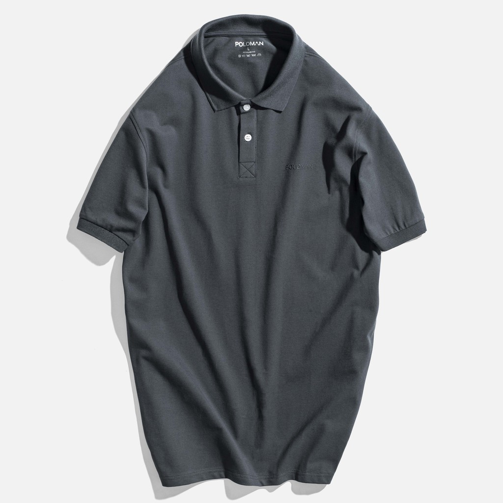 Áo thun POLO nam cổ bẻ BASIC vải cá sấu Cotton trẻ trung - POLOMAN | BigBuy360 - bigbuy360.vn